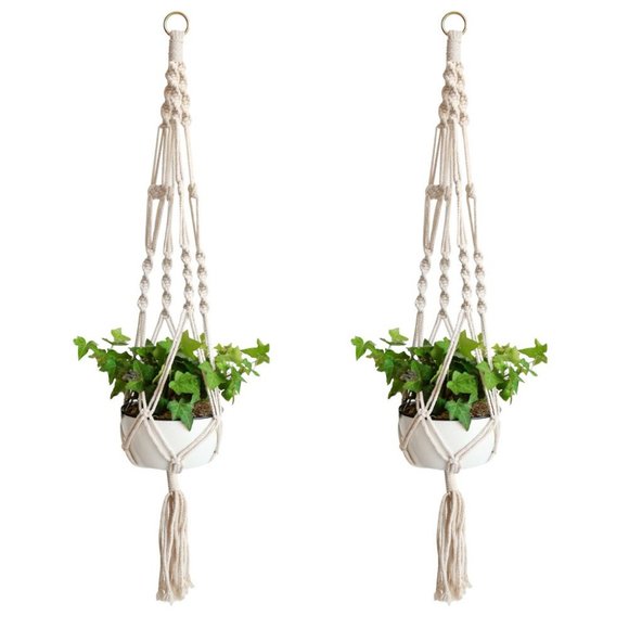 Other - 🌻NEW🌻 2 Boho Macrame Hanging Plant Holders